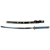 katana con lama blu