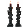Draghi Gothic Set 2 Pz. Porta Candela H Cm. 20,5