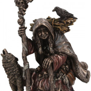 Cailleach Celtic Goddess Bronze Figurine 18.5cm
