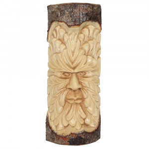30cm Green Man Wood Carving
