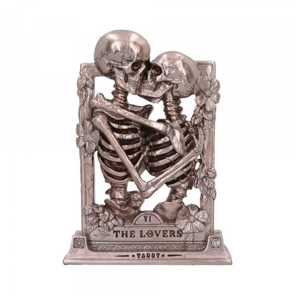 he Lovers Bronze Gothic Skeleton Ornament 20.5cm